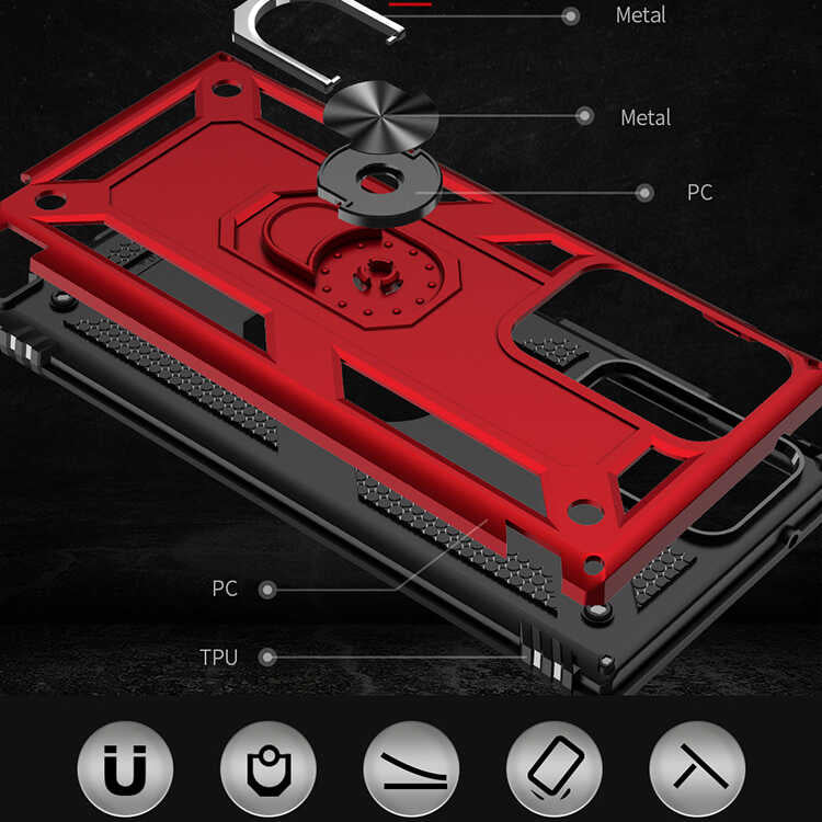 Galaxy Note 20 Ultra Kılıf Zore Vega Kapak Gold