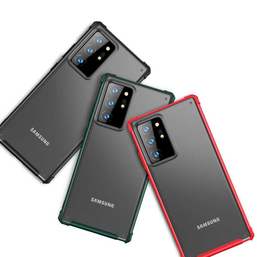 Galaxy Note 20 Ultra Kılıf Zore Volks Kapak Koyu Yeşil