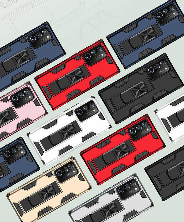 Galaxy Note 20 Ultra Kılıf Zore Volve Kapak Siyah