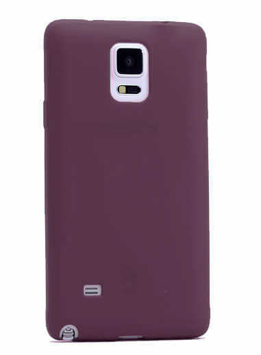 Galaxy Note 3 Kılıf Zore Premier Silikon Kapak Mürdüm