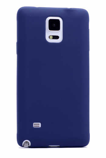 Galaxy Note 3 Kılıf Zore Premier Silikon Kapak Lacivert