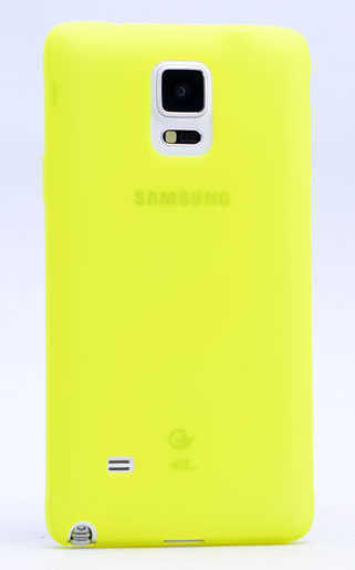 Galaxy Note 3 Kılıf Zore Premier Silikon Kapak Sarı