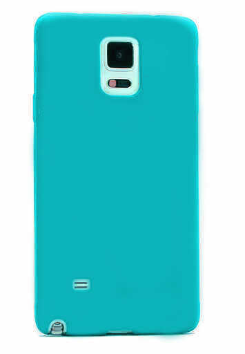 Galaxy Note 4 Kılıf Zore Premier Silikon Kapak Turkuaz