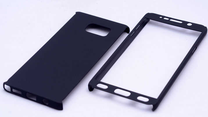 Galaxy Note 5 Kılıf Zore 360 3 Parçalı Rubber Kapak Kırmızı