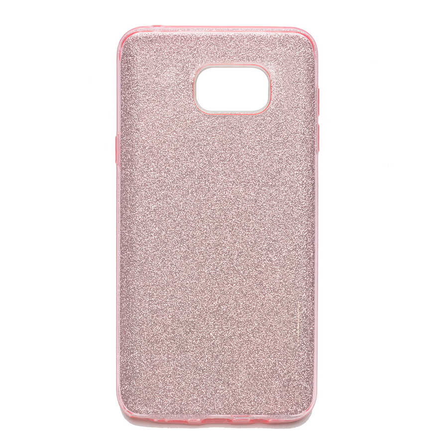 Galaxy Note 5 Kılıf Zore Shining Silikon Rose Gold