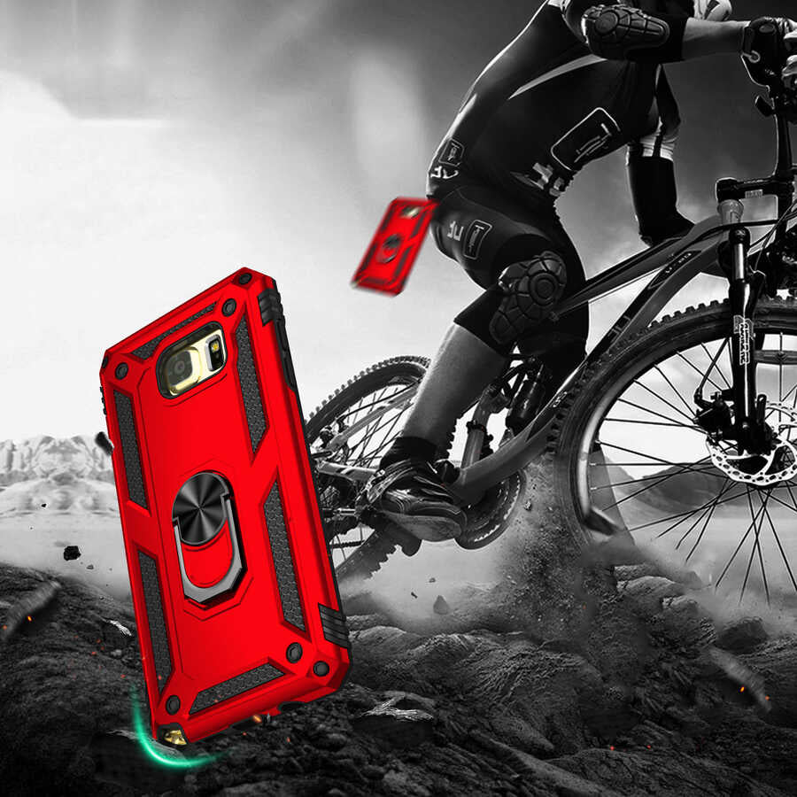 Galaxy Note 5 Kılıf Zore Vega Kapak Siyah