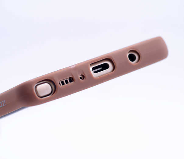 Galaxy Note 8 Kılıf Zore City Silikon Kahverengi