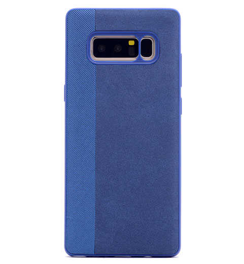 Galaxy Note 8 Kılıf Zore City Silikon Lacivert