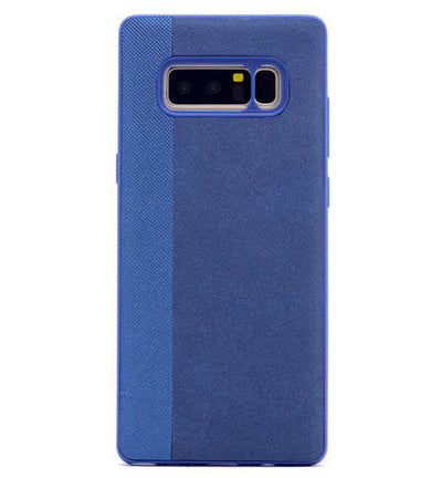 Galaxy Note 8 Kılıf Zore City Silikon Lacivert