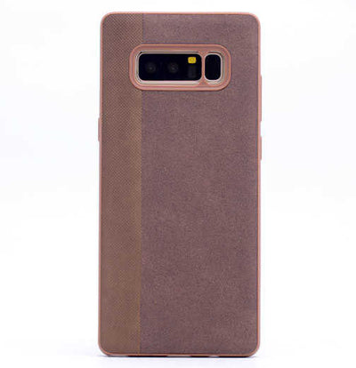 Galaxy Note 8 Kılıf Zore City Silikon Kahverengi