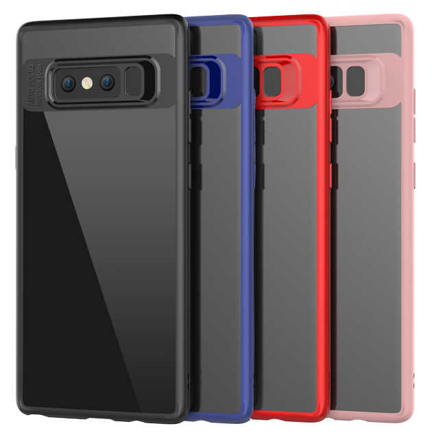 Galaxy Note 8 Kılıf Zore Buttom Kapak Siyah