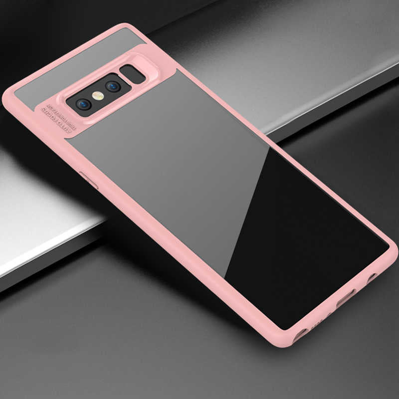 Galaxy Note 8 Kılıf Zore Buttom Kapak Pembe