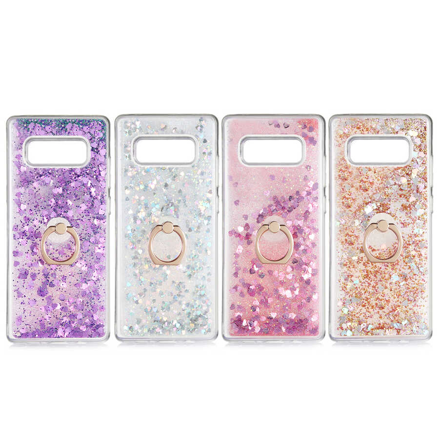 Galaxy Note 8 Kılıf Zore Milce Kapak Gümüş