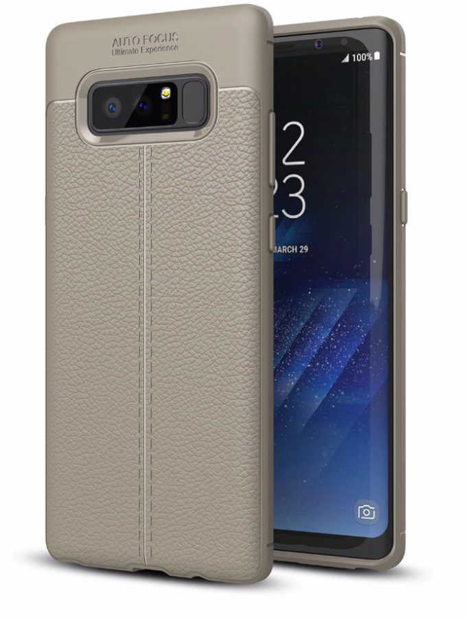 Galaxy Note 8 Kılıf Zore Niss Silikon Kapak Gri