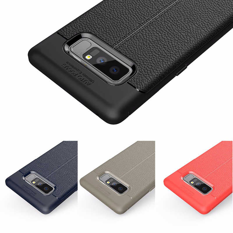 Galaxy Note 8 Kılıf Zore Niss Silikon Kapak Kırmızı
