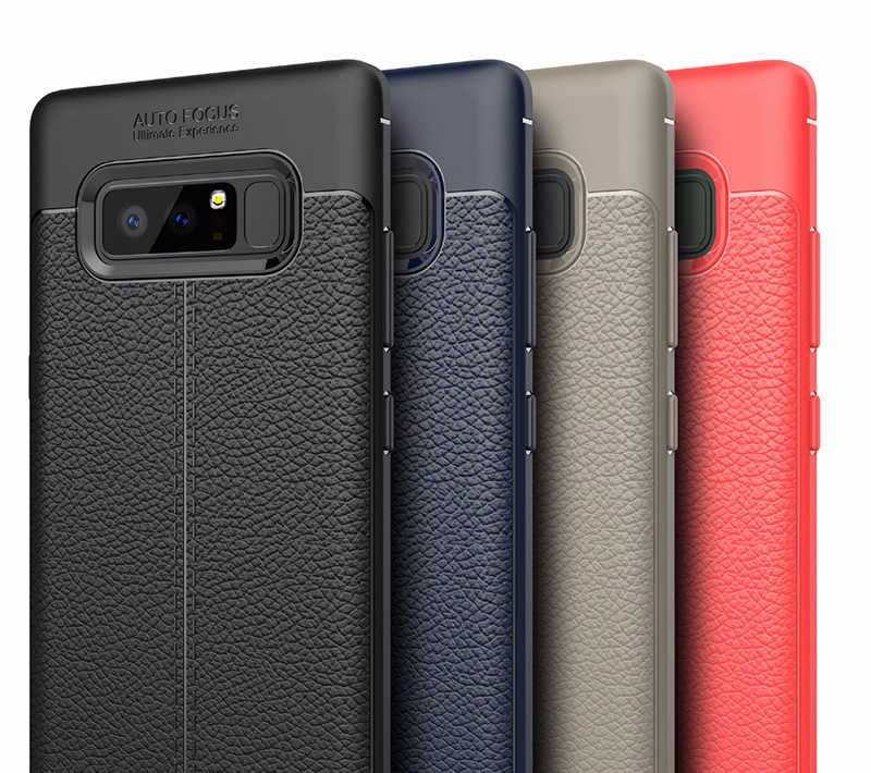 Galaxy Note 8 Kılıf Zore Niss Silikon Kapak Lacivert
