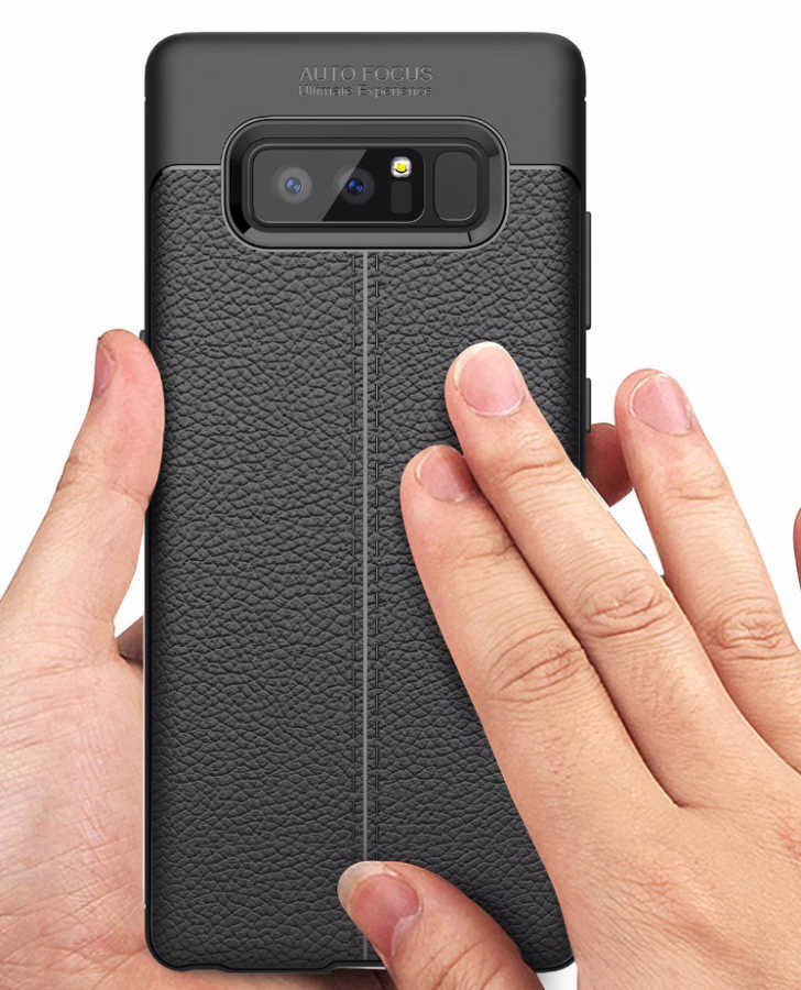 Galaxy Note 8 Kılıf Zore Niss Silikon Kapak Gri
