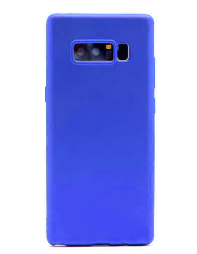 Galaxy Note 8 Kılıf Zore Premier Silikon Kapak Saks Mavi