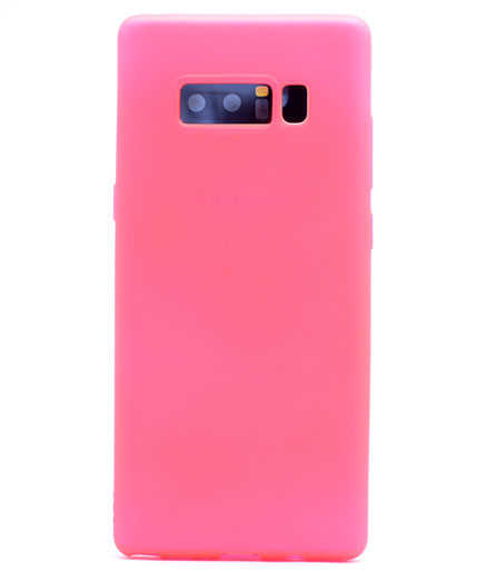 Galaxy Note 8 Kılıf Zore Premier Silikon Kapak Pembe