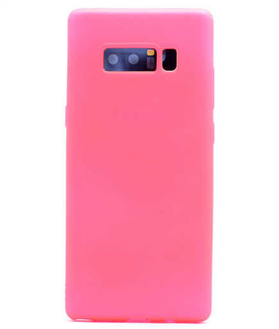 Galaxy Note 8 Kılıf Zore Premier Silikon Kapak Pembe