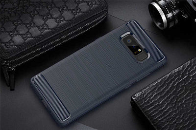 Galaxy Note 8 Kılıf Zore Room Silikon Kapak Lacivert