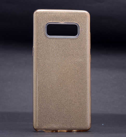 Galaxy Note 8 Kılıf Zore Shining Silikon Gold