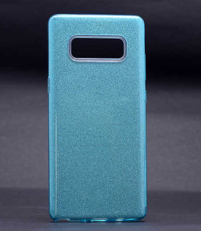 Galaxy Note 8 Kılıf Zore Shining Silikon Mavi