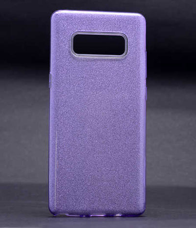 Galaxy Note 8 Kılıf Zore Shining Silikon Mor