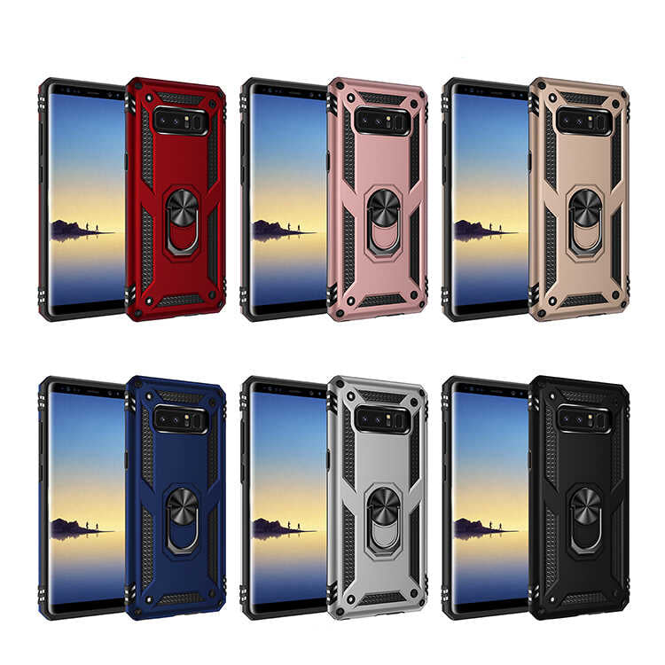 Galaxy Note 8 Kılıf Zore Vega Kapak Siyah