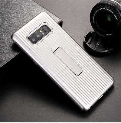 Galaxy Note 8 Kılıf Zore Wave Standlı Mıknatıslı Kapak Gri