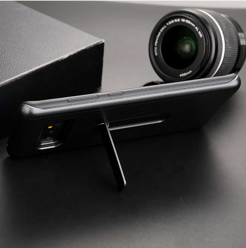 Galaxy Note 8 Kılıf Zore Wave Standlı Mıknatıslı Kapak Gri