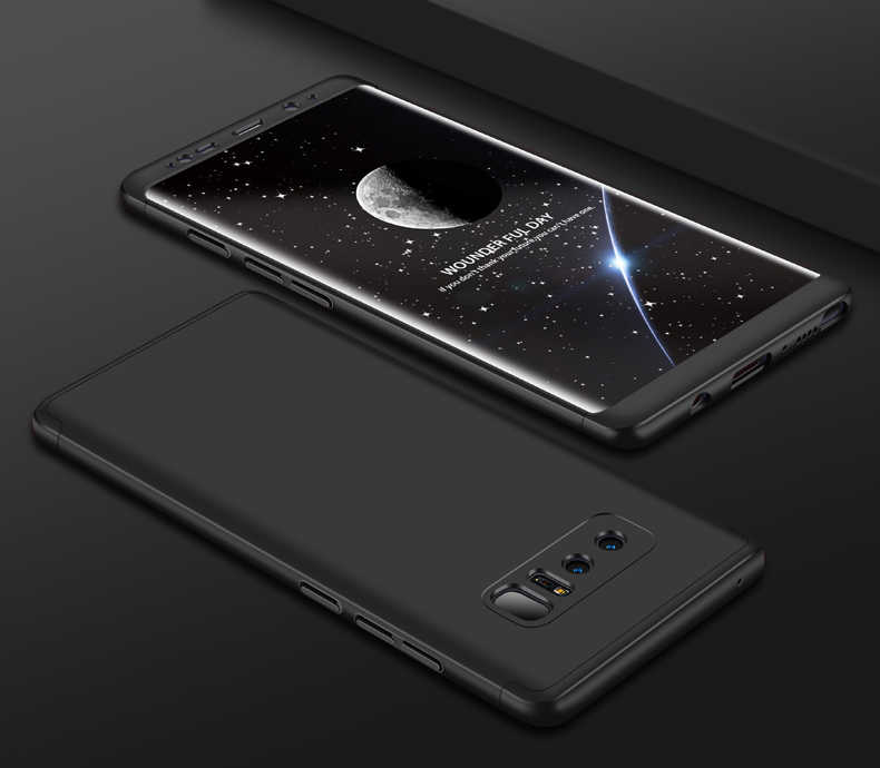 Galaxy Note 8 Kılıf Zore Ays Kapak Siyah