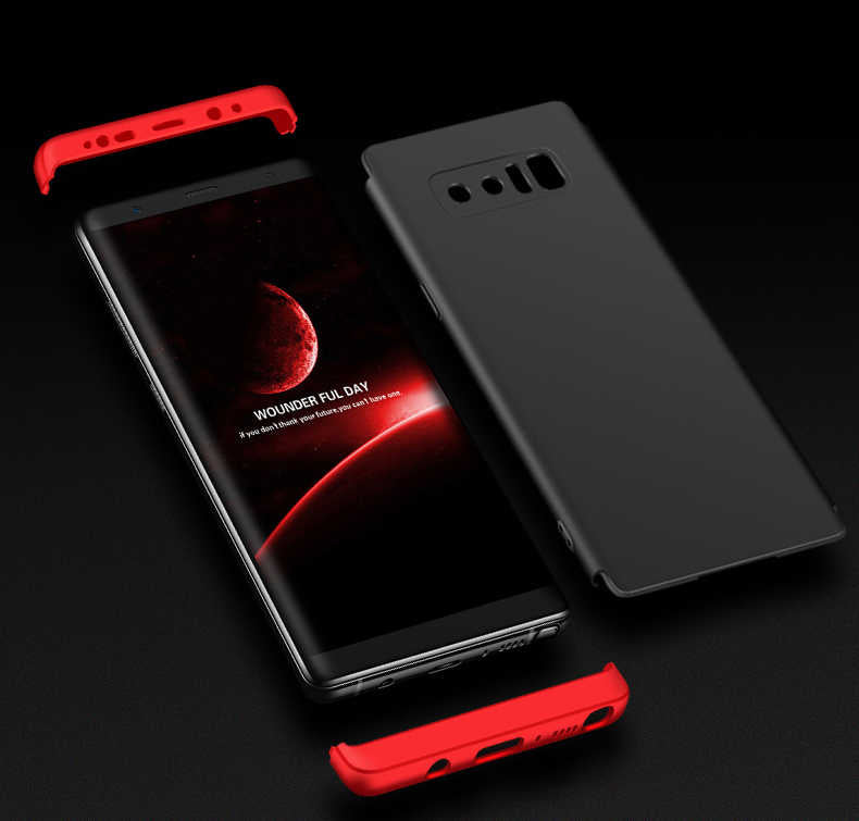 Galaxy Note 8 Kılıf Zore Ays Kapak Kırmızı