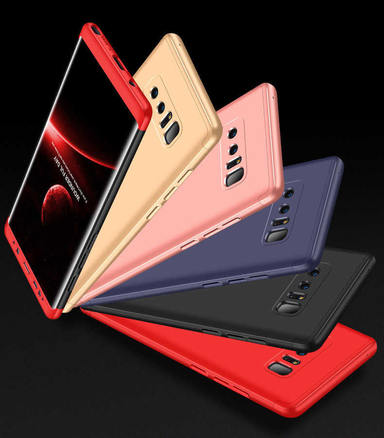 Galaxy Note 8 Kılıf Zore Ays Kapak Kırmızı