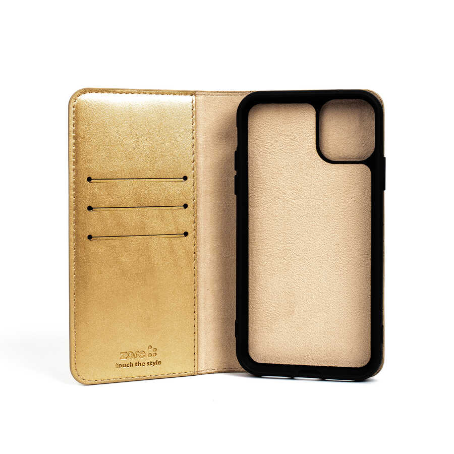 Galaxy Note 8 Zore Multi Cüzdan Kılıf Gold