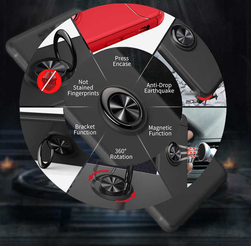 Galaxy Note 8 Kılıf Zore Ravel Silikon Kapak Siyah-Kırmızı