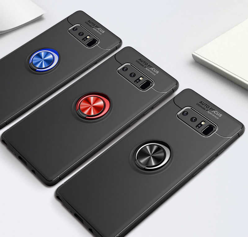 Galaxy Note 8 Kılıf Zore Ravel Silikon Kapak Kırmızı