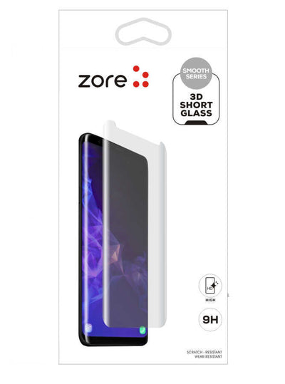 Galaxy Note 9 Zore 3D Short Glass Ekran Koruyucu Siyah