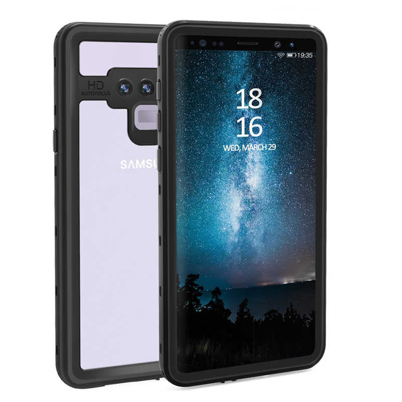 Galaxy Note 9 Kılıf Zore 1-1 Su Geçirmez Kılıf Siyah