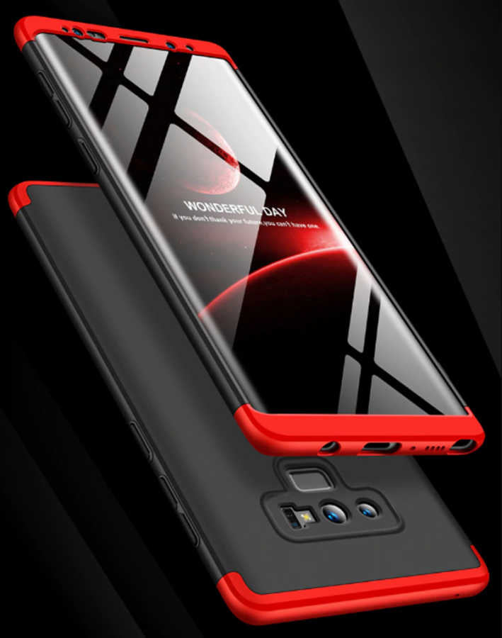 Galaxy Note 9 Kılıf Zore Ays Kapak Kırmızı