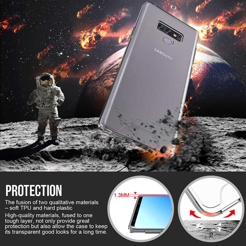 Galaxy Note 9 Kılıf Zore Gard Silikon Renksiz