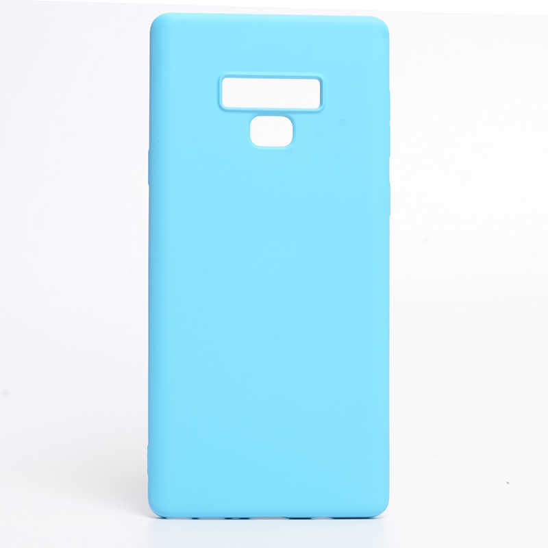Galaxy Note 9 Kılıf Zore İnci Silikon Mavi Açık