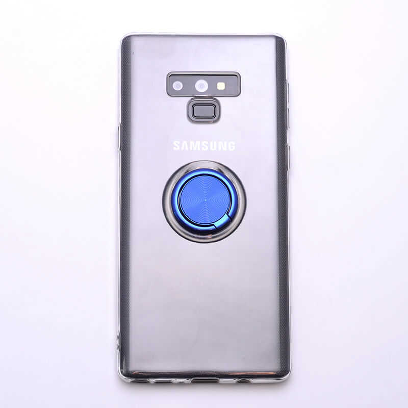 Galaxy Note 9 Kılıf Zore Les Silikon Mavi