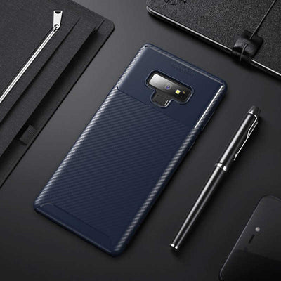 Galaxy Note 9 Kılıf Zore Negro Silikon Kapak Lacivert