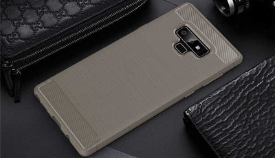 Galaxy Note 9 Kılıf Zore Room Silikon Kapak Gri