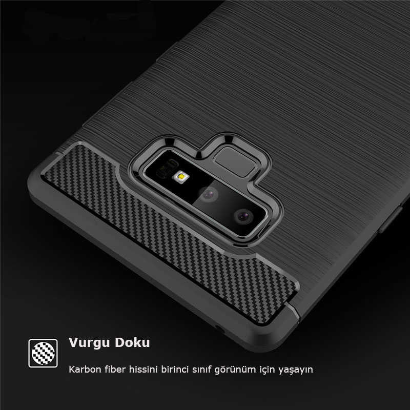 Galaxy Note 9 Kılıf Zore Room Silikon Kapak Gri