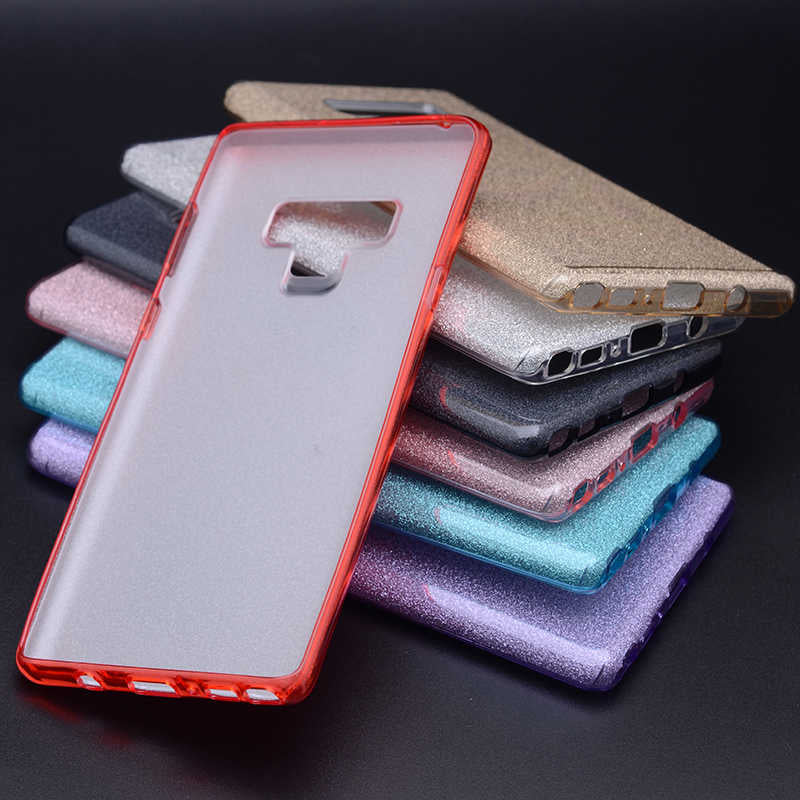 Galaxy Note 9 Kılıf Zore Shining Silikon Siyah