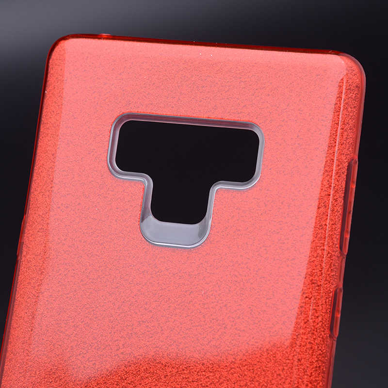 Galaxy Note 9 Kılıf Zore Shining Silikon Rose Gold