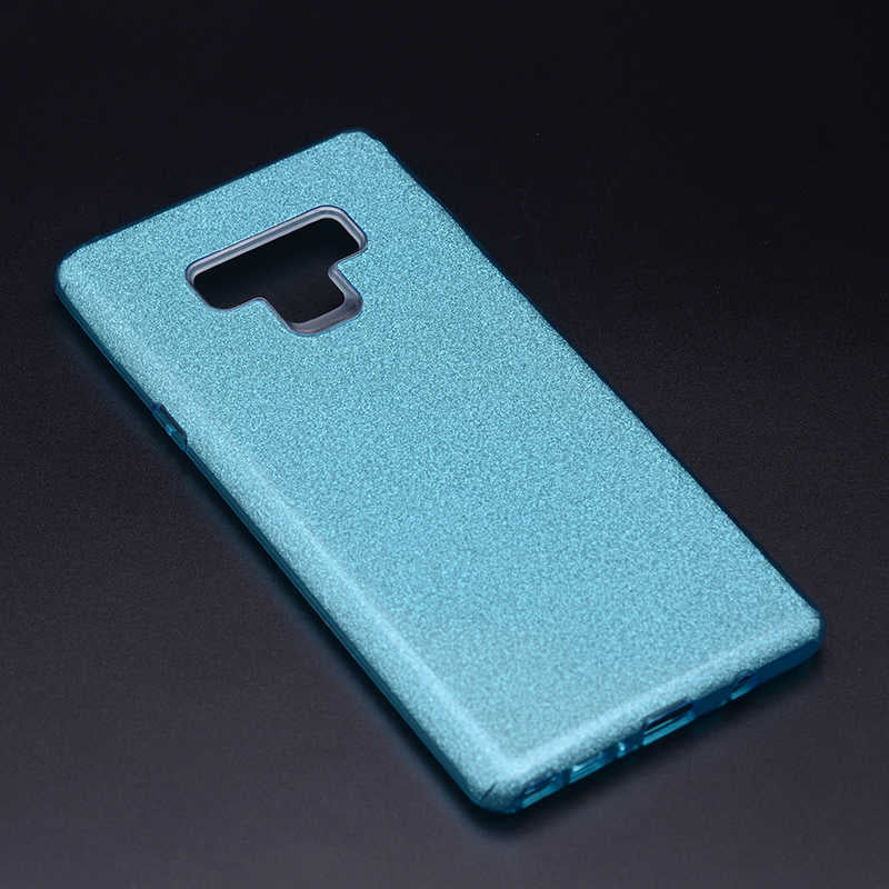 Galaxy Note 9 Kılıf Zore Shining Silikon Mavi