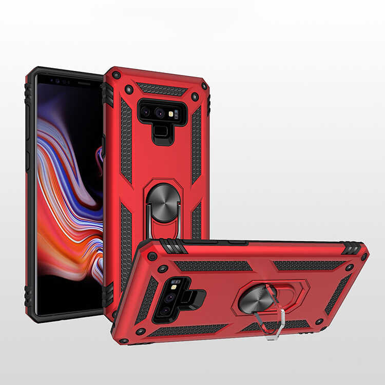 Galaxy Note 9 Kılıf Zore Vega Kapak Kırmızı